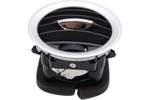 1 PC SHLPDFM Air Vent Matt Chrome Air Vent Nozzle Grille 13203702, 13365425, 13417366 Compatible with Vauxhall Adam Corsa D 2006-2014