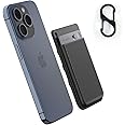 Case for PLAUD AI Voice Recorder, Silicone Suction Cup Portable Protective Cover for PLAUD Note AI Recorder with Carabiner, Attached to The Back of iPhone 15/14/13/12 & All Phone(Black)