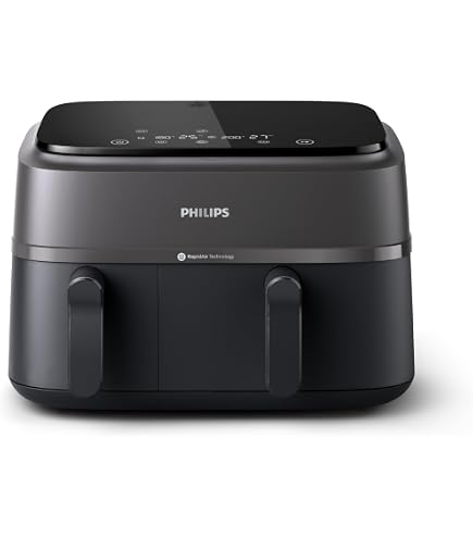 Taylor Swoden Heißluftfritteuse 4,5 L, 8 Voreingestellte Kochprogramme Mit Einem Knopfdruck Und Vorheizfunktion, 1350W, Digital, Timer, BPA-frei, Antihaftbeschichtung, Schwarz (AMY/B30202L73
