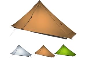 ROOMEDAL 3F UL Gear Lanshan PRO Lanshan - Tienda de campaña ultraligera para 3 estaciones para 1 persona o 2 personas, tiendas profesionales impermeables para camping, senderismo, kayak, escalada,