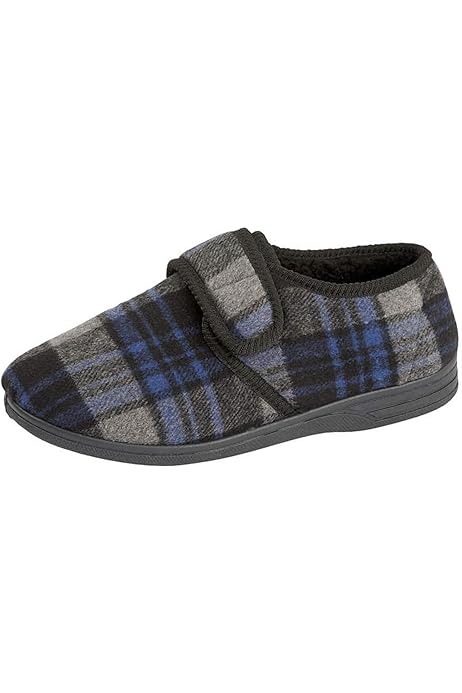 mens slippers size 13 wide fitting