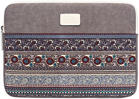 13 Inch Shockproof Fabric Laptop Sleeve Case for MacBook Air,Macbook Pro,Asus,Notbook Light Gray