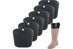 Lahviuu Inserti per Shaper per Stivali,6 pcs Stivali Supporti Inserti di Forma Inserti per Stivali Alti Tendistivali Tendiscarpe Allarga Scarpe Donna Salva Tacchi Nero(8inch)