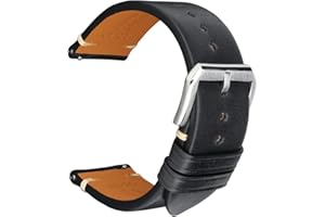 REZERO Cinturini Rilascio Rapido per Orologio, Cinturino in Pelle di Vitello, Cinghie, Fasce per Orologio, Bracciale Orologio in Pelle Morbida per Uomo Donna 18mm, 19mm, 20mm, 21mm, 22mm, 23mm, 24mm
