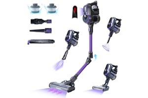 ‎FIXTFIXER FixtFixer Akku Staubsauger 30000Pa | 350W Staubsauger Kabellos mit Anti-Tangle-Bürste | 55 Min Laufzeit | 0.9L Stielstaubsauger Für Harte Böden,Tierhaare,Autos,Treppen