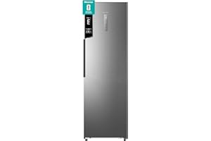 Hisense RL3K370SEIE Frigorifero Monoporta Total No Frost, Inox, 185.6 x 59.5 cm, Classe E, 372 L, Deep Freeze, Large Capacity, 0° Fresh Box, WiFi