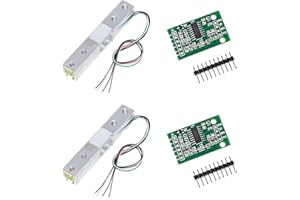 GERUI 2 celle di carico da 5/10/20 kg, cella di carico digitale + 2 celle di carico HX711, modulo sensore di peso per Arduino microcontrollore fai da te (20 kg)