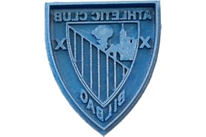 Cuticuter Fútbol Atletic De Bilbao Cortador de Galletas, Plástico, Azul, 8x7x1.5 cm