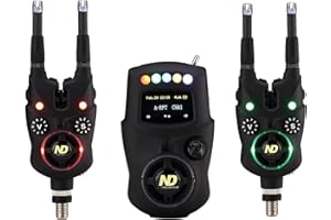 ‎NEW DIRECTION TACKLE New Direction Tackle Bissanzeiger K9s 2+1 Set | Funk | Smart Link | App Steuerung | Receiver mit Display | Halo Nightlight |Snag Ears