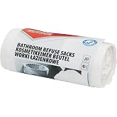 OFFICER PRODUCTS 22025169-14 &ndash; 20 Litre Bin Liners, 40 Pieces per Roll, for Household Waste / Standard Bathroom (HDPE) White