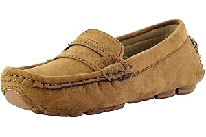 PPXID Chaussure Fille Garçon Classique Suède Flâneurs Confort Mocassins