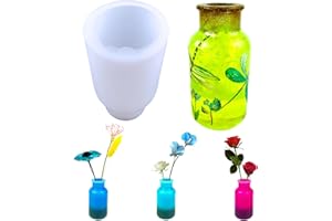 YANMUCY Stampi In Resina Per Vaso Stampi In Resina Epossidica In Silicone, Stampi In Silicone Per Resina, Stampi Per Vasi In Silicone Per Fusione Di Resina In Silicone Per Stampi Per Pennelli Da Trucco