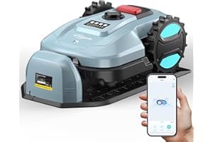 YARDCARE E400 Mähroboter mit App Steuerung,Max. bis zu 400m²,Automatisches Aufladen,RegenSensor,Weniger als 60 dB,Rasenmäher Roboter mit 18cm Schnittbreite,20-60mm Schnitthöhe Rasenroboter