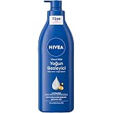 NIVEA Besleyici V&uuml;cut S&uuml;t&uuml; 400 ml, Kuru ve &Ccedil;ok Kuru Ciltler, 72 Saat Yoğun Nemlendirici,Badem Yağı