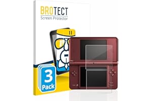 brotect Protection Écran Verre pour Nintendo DSi XL (3 Pièces) Film Protecteur Vitre 9H [Anti-Rayures, Transparent]