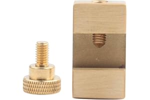 HILITAND Holzschreiber-Werkzeug, Messing Holzbearbeitung Markierungssuchlineal Messwerkzeug Stahllineal Messuhr Zentrierblock