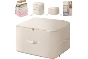 Jokisa Platzsparender Komprimierender Organizer, Ultra Platz Sparender Selbstkomprimierender Organizer, Groß Selbstkomprimierende Aufbewahrungstasche für Bettdecken Kleidung Decken (54x42x30CM)