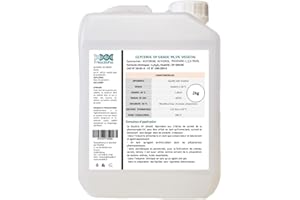 MEDILIFE 2 L Glycérine Végétale (Glycérol) EP GRADE 99,5% Pureté 99,7% Alimentaire Gosmetique Glycérol 100% Naturelle