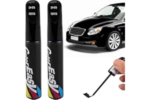 LANAFAY 2PCS Lackstift Auto,Lackstift Schwarz Matt,Lack Reparatur,Lackstift für Autos Reparieren,Autolackstift,zur Ausbesserung von Steinschlägen und Kratzern am Auto(Black 12ml)