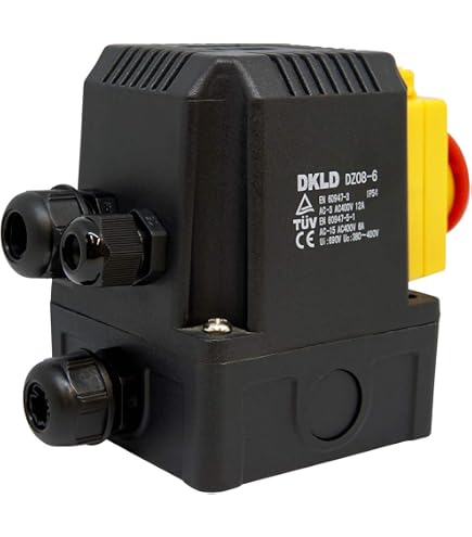 KOA7 3-phasig 400V Schalter-Stecker-Kombination – Mit 80cm Kabel, Phasenwender & Not-Aus