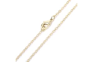 ALEXCRAFT 12 PCS Bulk Gold Plated Chains for Jewelry Making Chains for Necklaces DIY Brass Chains Bulk Pack 18,20,24,26 inches Tarnish Resistant