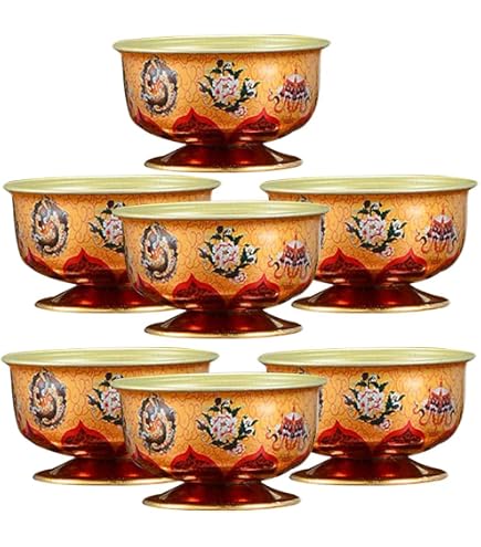 Bol à Offrandes En Cuivre - Pour Eau Bénite, Rituels Bouddhistes - Décoration Intérieure Et Autel - 11.3x11.3cm