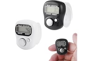 Cerioll Rundenzähler Digital, Mini Finger Counter, Zähler, Handzähler Elektronisch, Finger Counters, Digitale LED-Finger-Clicker, Elektronische Finger Zähler, Fingerzähler, Manueller Zähler