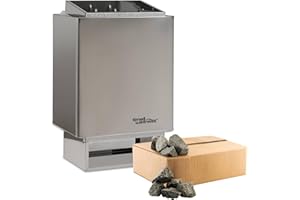 time4wellness EOS Saunaofen 34A 6 kW CRS Edelstahl incl. Saunasteine Edition