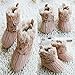 Etosell Newborn Crochet/Knit Fleece Boots Toddler Girl Wool Snow Crib Shoes Booties (S/0-6 Months, Khaki)