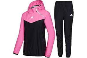 HOTSUIT Costume Sauna Femmes Pantalon Veste Amincissant Séance de Gym Sweat Suits Vêtements de Sudation Survêtement Sauna