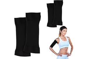 JAZRVR 4 Stück oberarm straffen, oberarm bandage, winkearme straffen, arm kompression damen, oberarme straffen für Ellbogen Arm Sleeve lipödem stulpen ellbogen bandage