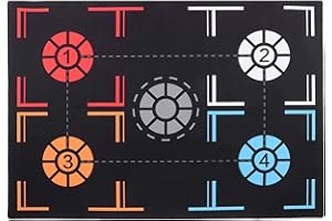 ZLXHDL Alfombrilla De Entrenamiento Para Pasos De Baloncesto, Alfombrilla De Entrenamiento De Baloncesto De Goma, Alfombrilla De Entrenamiento Silenciosa Antideslizante Plegable Para Ni?os De Menos De 60 Pul