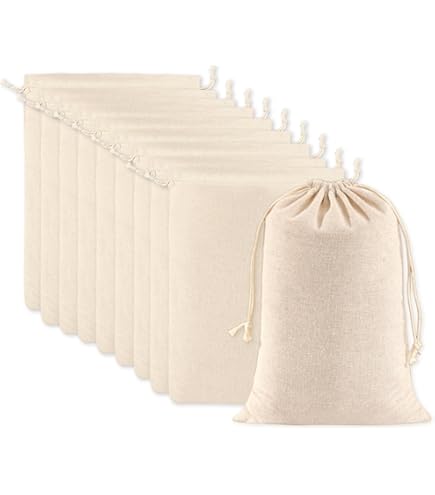 10 Pièces Sacs En Jute Avec Cordon De Serrage, 20×30cm Sacs