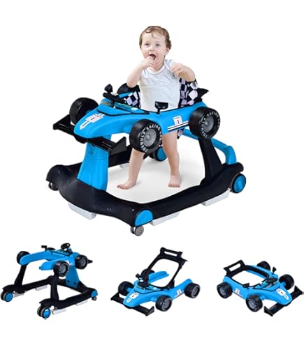 GOPLUS 6-in-1 loopwagen, loophulp opvouwbaar met wielen