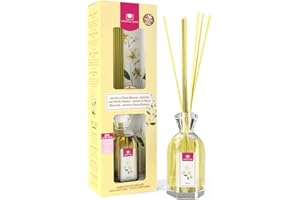 CRISTALINAS | Ambientador Mikado Clásico | Aroma Jazmín y Flores Blancas | 100% Puro |Inspiración | Larga Duración 16 Semanas | 180ml | 0% Alcohol