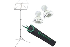 K&M 101 Music Stand with Bag + Keepdrum Music Stand Magnets Pack of 2