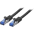 BIGtec 30m CAT.7 Patchkabel Netzwerkkabel Gigabit Patch DSL LAN Ethernet Kabel schwarz Kupferkabel doppelt geschirmt (RJ45 St