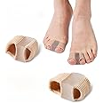 NOVOLAN Toe Separator 1 Pairs, Function as Orthopedic Corrector, Helps Improve and Correct Issues Such as Thumb Valgus and Overlapping Foot Bones, Lightweight and Portable, Breathable (L)