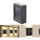 Robeve Single Solar Garden Lighting Solar Powered Garden Lighting Wall Lamp Double Sided Sconce Light Led Light