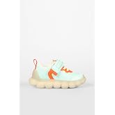 Vicco Unisex &Ccedil;ocuk Bread Işıklı Mint Yeşil-Turuncu Sneaker