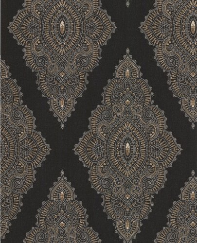 Vlies-Tapete "Jewel Black & Gold"" Kollektion JmD - Fabulous 31-166-003"