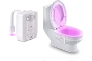 Toilet Night Light - Ravsool Newest 16 Colors Changing Motion Activated Toilet Bowl Seat Light Inside Toilet with Function of Aromatherapy, Sensor LED Washroom Waterproof Night Light