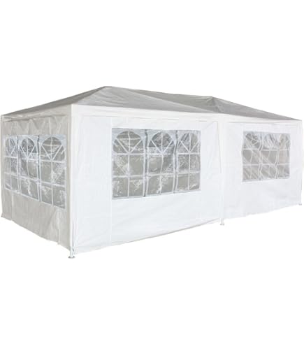Gazebo Alpine Hut - Roll-up Side Panels, Weather & UV-resistant, Plug In System 250 Cm - Brown