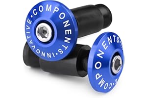 CXEPI Paire Embouts de Guidon de Moto,CNC Aluminium pour Universel 22mm 7/8" Guidon,Bleu