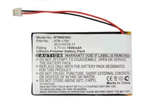 subtel® Batterie Remplacement 30-210218-17, ATB-1700 1800mAh Compatible avec RTI T3-V, RTI T3-V+, RTI T3-V Plus télécommande accu Pile contrôleur à Distance