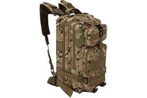 XJYMCOM 30L Tactical Backpack Large Capacity Army Rucksacks Assault Pack Polyester Hiking Rucksack for Men for Camping Travelling Climbing and Other Outdoor Activities 43 * 25 * 22cm (CP Camouflage)