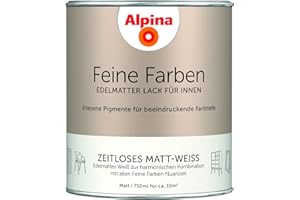‎ALPINA Alpina Feine Farben Lack Zeitloses Matt-Weiss 750ml