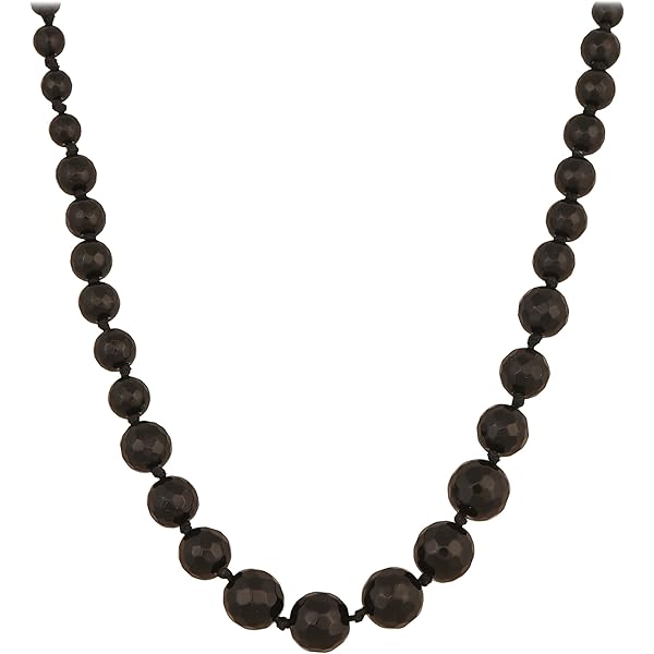 Collana Girocollo In Spiello Nero – Rondelle Da 3-4 Mm, Facetate, Lunghezza 21 Pollici, Gioiello In Pietra Naturale