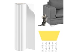 Royouzi Ochrona przed zadrapaniami na sofę dla kotów, (21 cm x 5 m), ochrona przed zadrapaniami na meblach, sofach, drzwiach i osłonach, zapobiega zarysowaniom przez koty i psy.