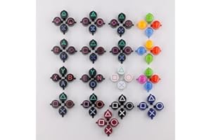 FOXMIND ABXY Tasten Ersatz für PS2 PS3 PS4 Controller ABXY Button Repair (Farbe 12)